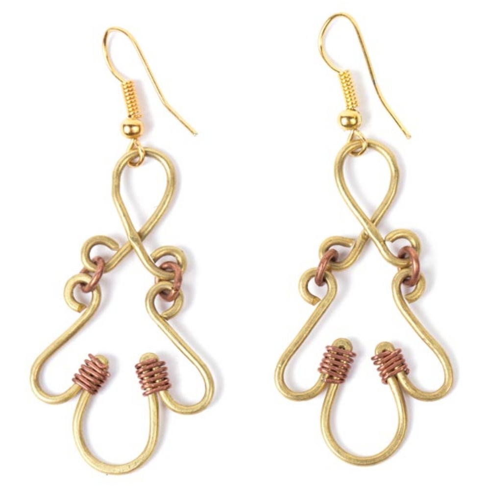 NWT Fair Trade Wire Earrings